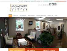 Tablet Screenshot of makefieldchiro.com